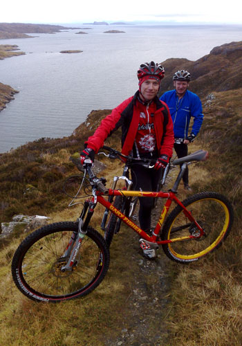 Paul, Gavin and Steve's bike - Reinigeadal to Urgha trail