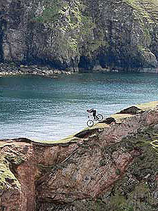 Paul on cliffs off Suardail