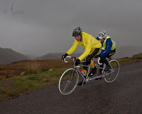 Ian and Evelyn taking part on a tandem at Ullapool Sportive 2012!